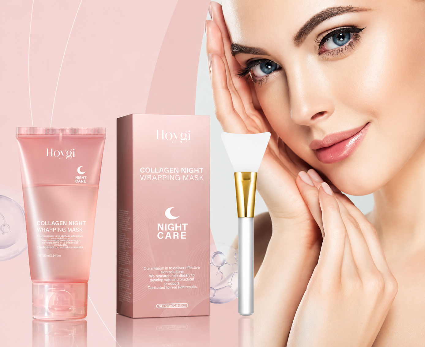Pink Veil Night Mask
